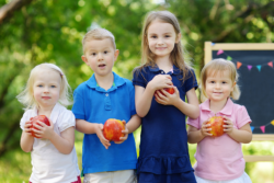 kids standing