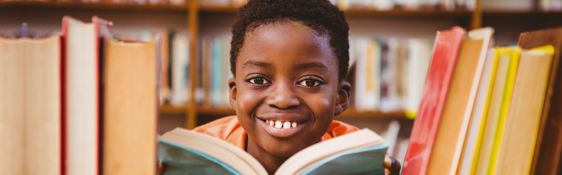 kid reading book